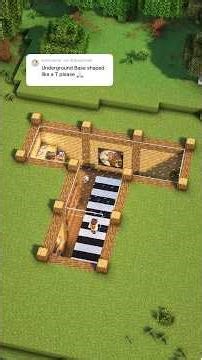 Minecraft Underground Base T Shape🏠 #minecraft