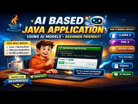 AI in Java for Beginners 🚀 | Build AI App with Ollama, Llama3, Phi3 & DeepSeek