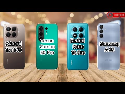 Infinix Note 60 Ultra Tecno Camon 50 Pro Redmi Note 14 Pro Samsung Galaxy A25 Specs Comparison