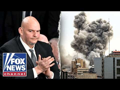Sen Fetterman pledges to be 'last man standing' in the Dem Party in support of Israel