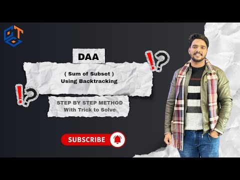 Sum of Subset Problem Using Backtracking | DAA Step by Step Explanation | Example