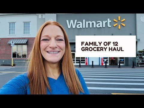 FAMILY OF 12 GROCERY HAUL