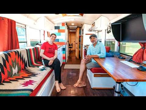 No House. No Rent. Just a School Bus.
