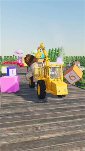 TRACTOR, JUMP TRACTOR, FS22, #fs22 #tractor #transporting #automobile #beamngdrive #shortvideo