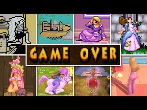 Evolution of Barbie Games Try Again! & Game Over Screens