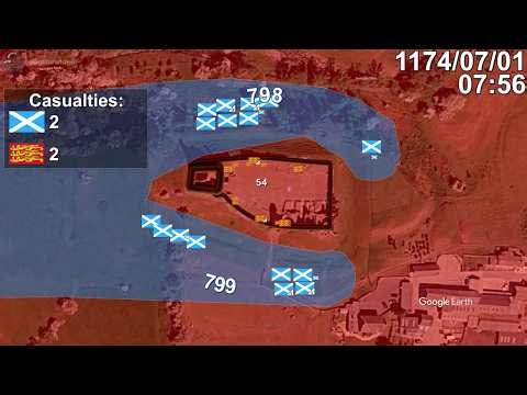 The Siege of Brough Castle using Google Earth