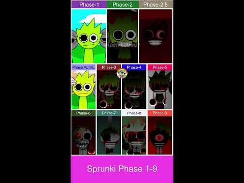 Incredibox Sprunki All PHASES From 1 - 9 #sprunki #incredibox #sprunkimod | Live-9