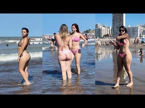 🇦🇷 Mar del Plata Beach Sand Walking for Summer Vibes