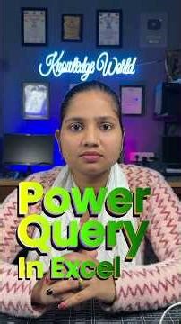 🔥Power Query In Excel 😎Advance Excel Trick #shorts #excel #exceltutorial #computer #powerquery