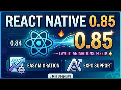React Native 0.85 is Here! 🔥 Finally Fixed Layout Animations & Upgrade Guide