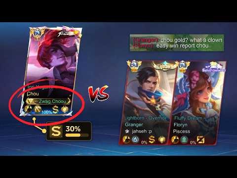 I MASTER THE ART OF GOLD LANE CHOU AND HUMBLE THIS GLOBAL DUO IN GOLD LANE!! - Mobile Legends