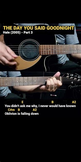 The Day You Said Goodnight - Hale (2005) Easy Guitar Chords Tutorial with Lyrics Part 3 SHORTS REELS