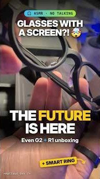 Even Realities G2 + R1 Unboxing | ASMR, No Talking #evenrealities #eveng2 #smartglasses