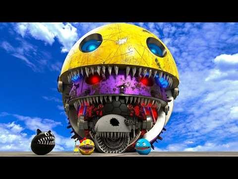 4K PAC-MAN ADVENTURE , Pac-Bot & Little Pacs vs Monster!,, 34🔴