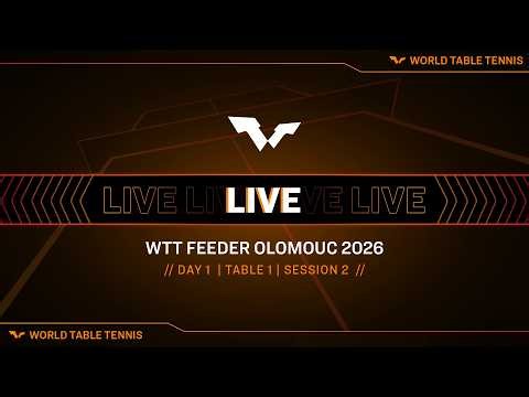LIVE! | T1 | Day 1 | WTT Feeder Olomouc 2026 | Session 2