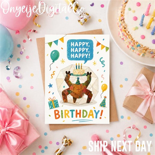 Rocky the Alien Birthday Card, Project Hail Mary Fan Art, Sci Fi Fandom - Etsy