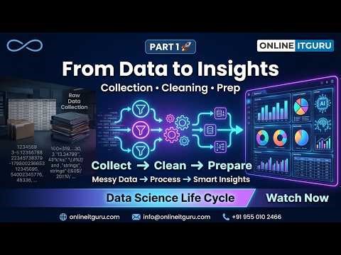 Data Science Life Cycle Basics | Data Analysis + Model Building + Prediction Workflow | OnlineITGuru