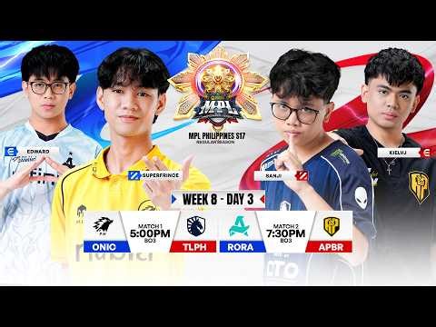 🔴 LIVE | MPL PH S17 | ENGLISH - Week 8 Day 3