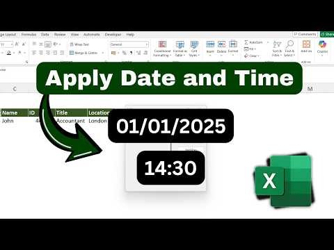 Date and Time Formula in Excel