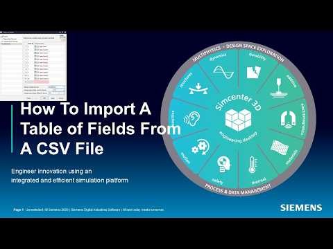 How To Import A Table of Fields From A CSV File