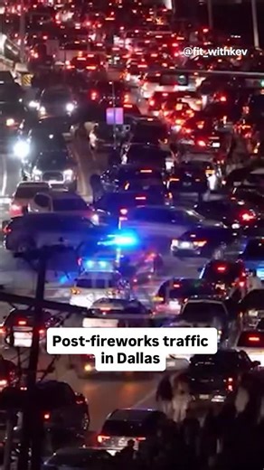 A FOX 4 viewer shared this video of traffic on Singleton and North Beckley near the Margaret Hunt Hill Bridge on New Year’s Eve. The video was taken shortly after the Reunion Tower fireworks show came to an end. | FOX 4 News