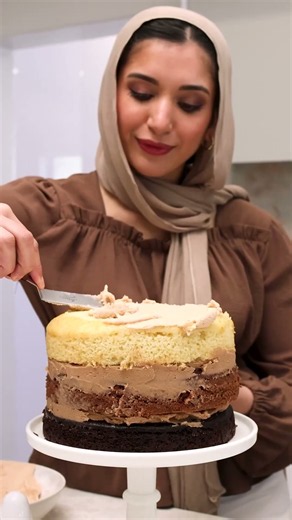 Triple-layer chocolate-and-vanilla cake recipe | Woolworths TASTE