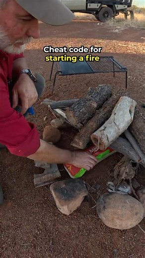 The easiest way to start a campfire 🔥