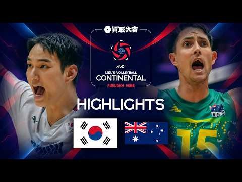 Korea 🇰🇷 vs. Australia 🇦🇺 - Bronze Match |  | AVC Men's Continental Championships 2026 | Highlights