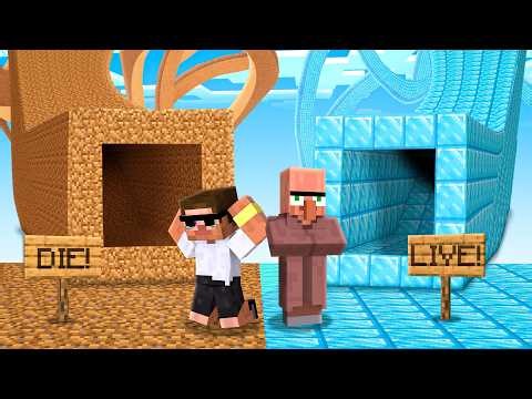 Dirt Vs Tnt Vs Diamond Tunnel Challenge in Minecraft..