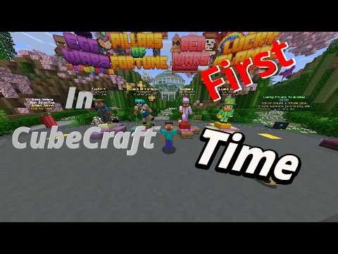 I tried CubeCraft for the FIRST time!!! | Minecraft Java
