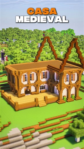 la casa definitiva medieval para minecraft survival.