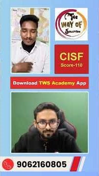CISF-এ সিলেক্টেড | 110 Marks | SSC GD 2025 Success Story #twsacademy