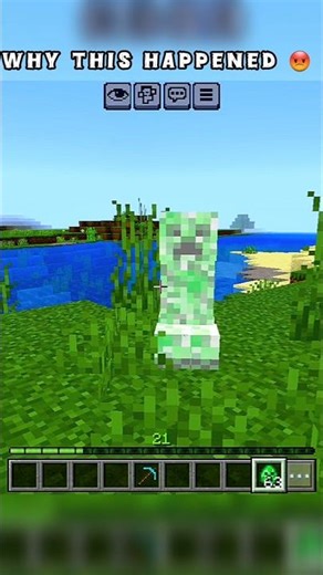 Creeper Explosion Glitch in Minecraft 😳💥#shorts #minecraft #transformation