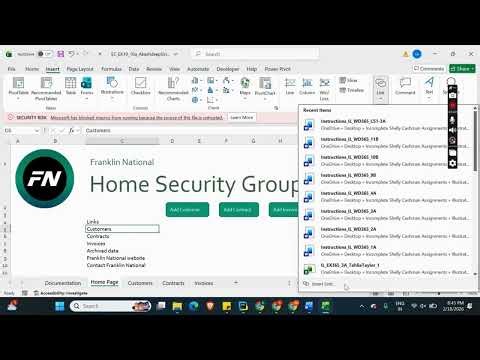 Shelly Cashman Excel 2019 | Module 10: SAM Project 1a Franklin National #shellycashman