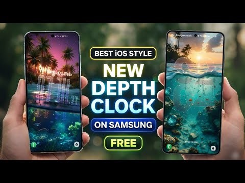 Install NEW Depth Effect Clock on Samsung Lock Screen | FREEE (Part2)