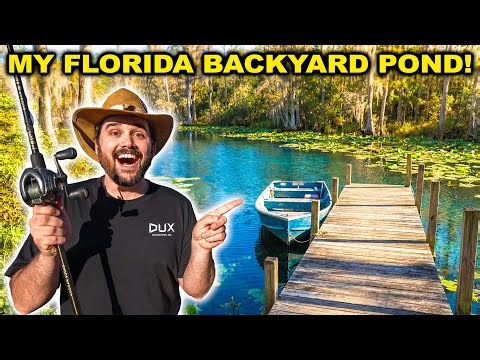 Fishing My NEW Florida BACKYARD POND for the FIRST TIME!!! (Didn't Expect This)