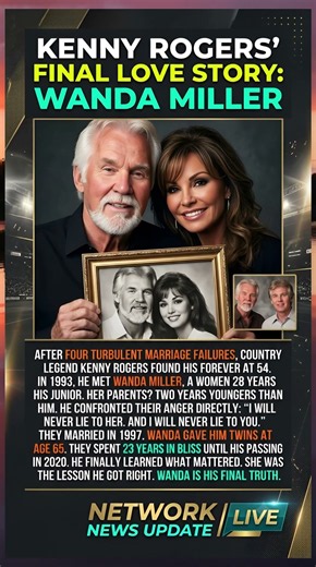 Kenny Rogers’ Final Love Story Wanda Miller ❤️🎶