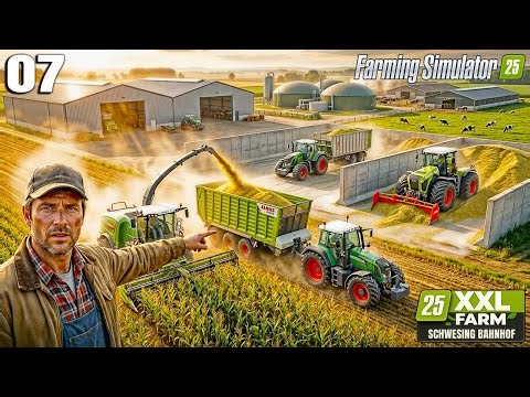 MASSIVE 400,000L HARVEST! 🌽 Fendt Katana 650 Power│FS25│XXL FARM│Timelapse #7