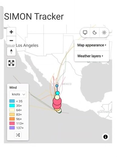 International Hurricane / Cyclone / Typhoon Tracking Map on 9th Oct - Cyclocane.com