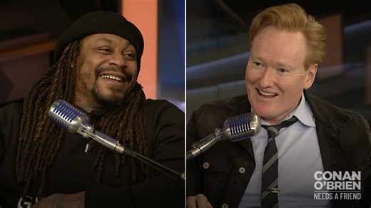 Marshawn Lynch tells Conan what it's like to be at the bottom of an NFL pileup. | Team Coco