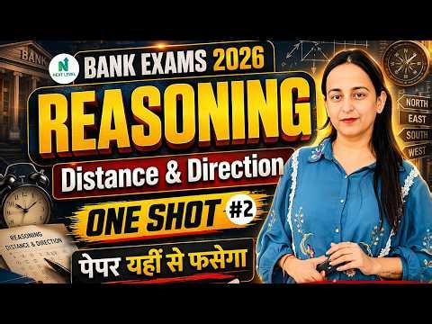 Distance & Direction One Shot 🔥 | Bank Exams 2026 Reasoning | Part - 02 || By - Mahrukh Ma'am