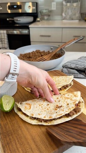Chipotle lime beef quesadillas