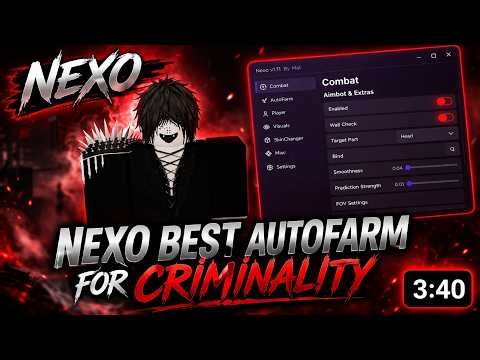 CRIMINALITY BEST SCRIPT [BEST AUTOFARM-Update-Mobile-Pc-Description