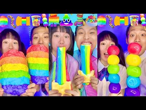 Rainbow Small to Giant Food Challenge Compilation! 🥵 (Part16)