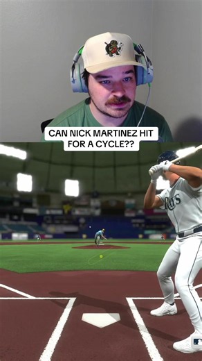 CAN NICK MARTINEZ HIT FOR THE CYCLE?? #mlbtheshow #tampabay #rays #milwaukee #brewers