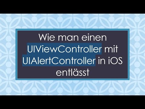 Wie man einen UIViewController mit UIAlertController in iOS entlässt