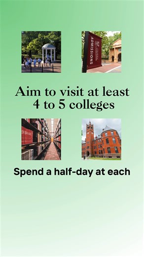 EWC College Consulting on Instagram: "Part 9 of our College Prep Challenge is in! Families with juniors in high school: Winter break is the perfect time to plan for Spring Break college visits. #CollegeAdmissions #classof2027 #applyingtocollege"