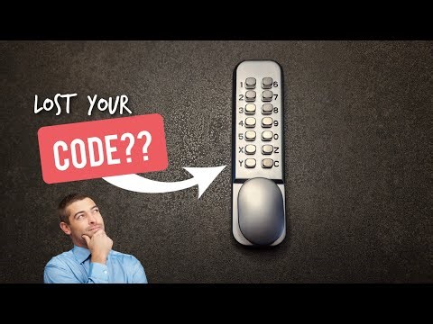 How to find the code for a push button door lock