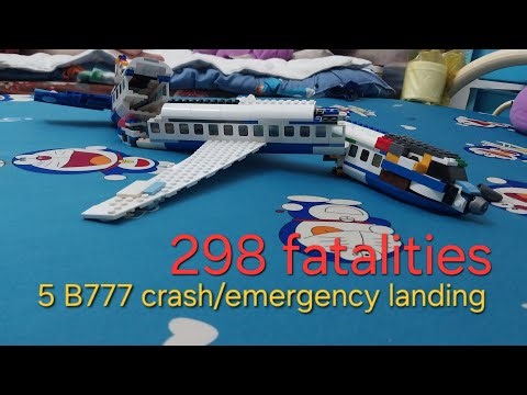 5 Boeing 777 crashes and emergency land.