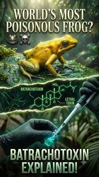 The World’s Most Poisonous Frog? 🐸☠️ | Golden Poison Frog & Batrachotoxin Explained